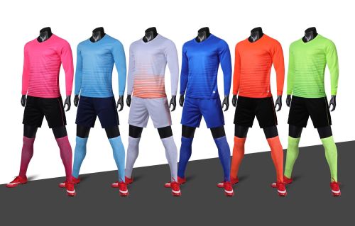 001 Long Sleeve DIY Custom Blank Uniforms Soccer Jersey Shorts