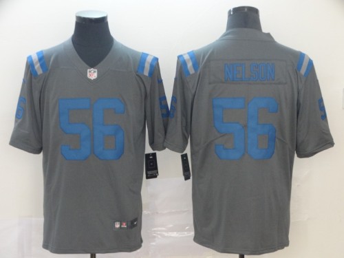 Indianapolis Colts #56 NELSON Grey NFL Jersey