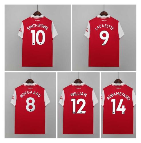 Fans version ODEGAARD LACAZETTE SMITH ROWE 22-23 Arsenal Home Jersey