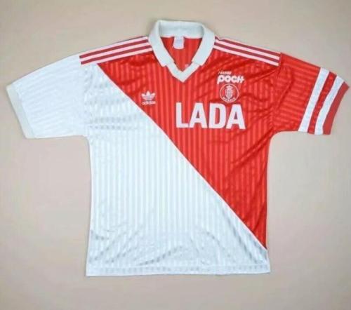 Retro Jersey 1990-1991 As Monaco Home Soccer Jersey