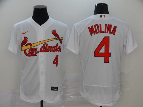 St. Louis Cardinals 4 MOLINA White 2020 Flexbase Jersey