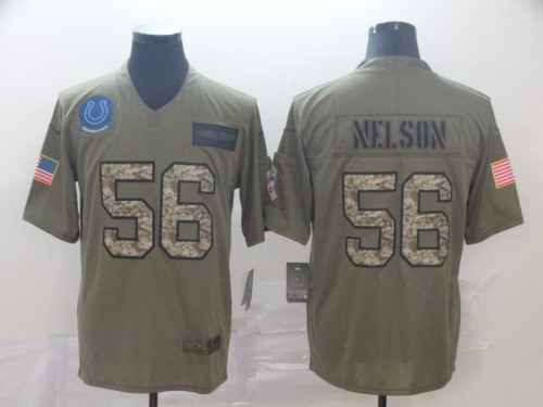Indianapolis Colts 56 Quenton Nelson 2019 Olive Camo Salute To Service Limited Jersey