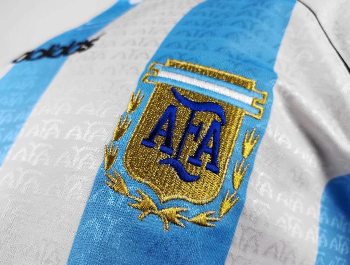 Retro Jersey 1994 Argentina Home Soccer Jersey
