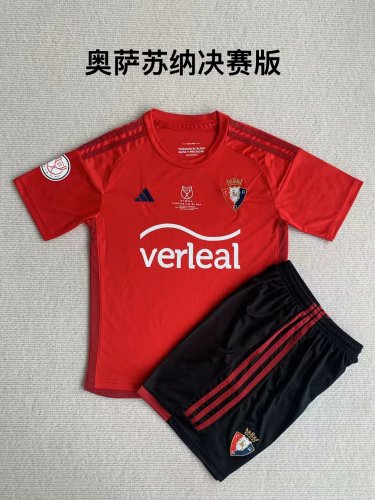 Adult Uniform 2023-2024 Club Atlético Osasuna Red Soccer Jersey Shorts