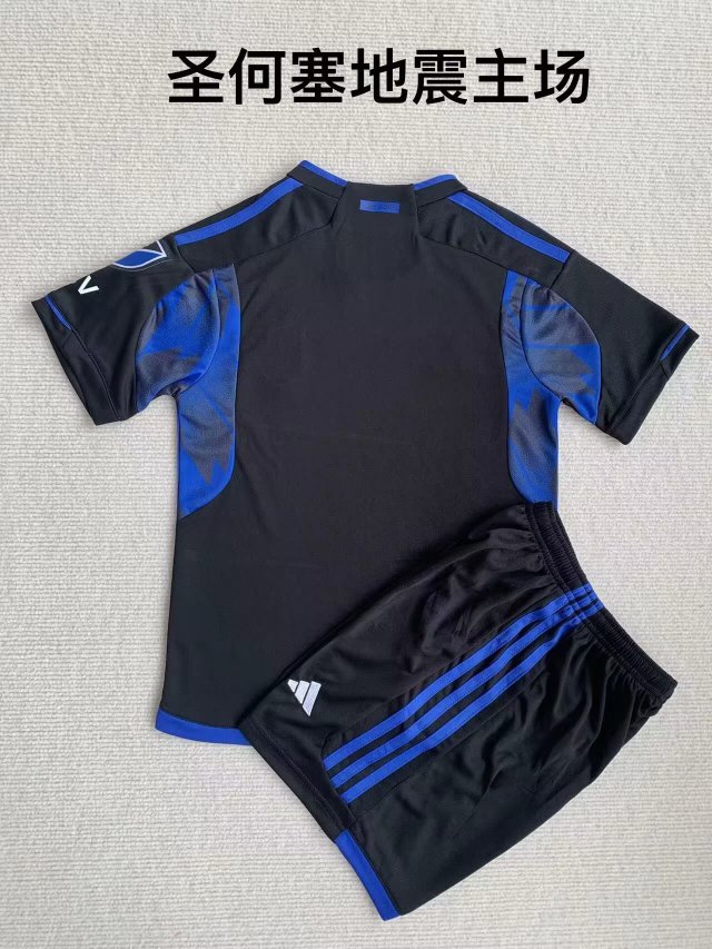 Adult Uniform 2023-2024 San Jose Earthquakes Home Soccer Jersey Shorts