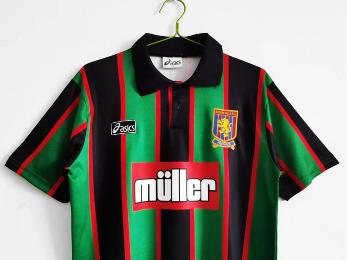 Retro Jersey 1993-1995 Aston Villa Away Soccer Jersey Vintage Football Shirt