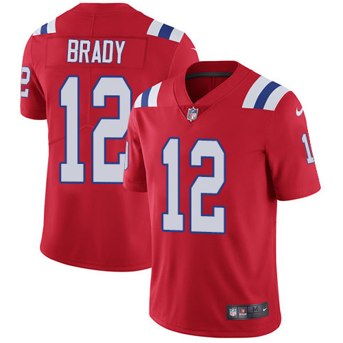 New England Patriots #12 BRADY Red NFL Legend Jersey
