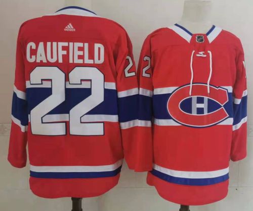 Canadiens 22 Cole Caufield Red Reverse Retro Jersey