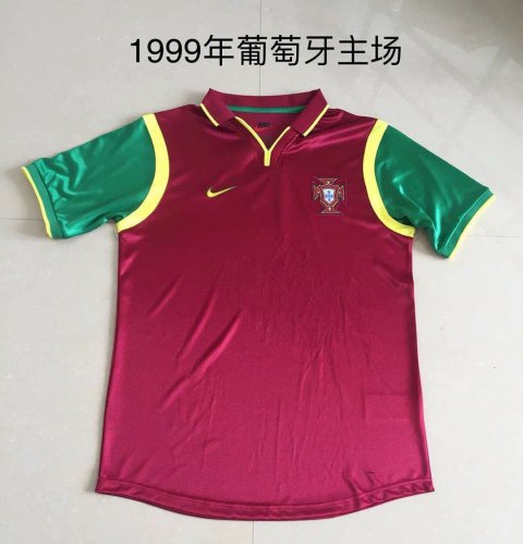 Retro Jersey 1999 Portugal Home Soccer Jersey