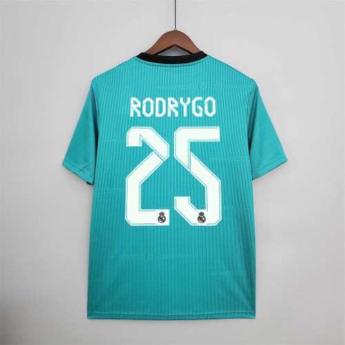 Fans Version 2021-2022 Real Madrid RODRYGO 25 3rd Away Soccer Jersey