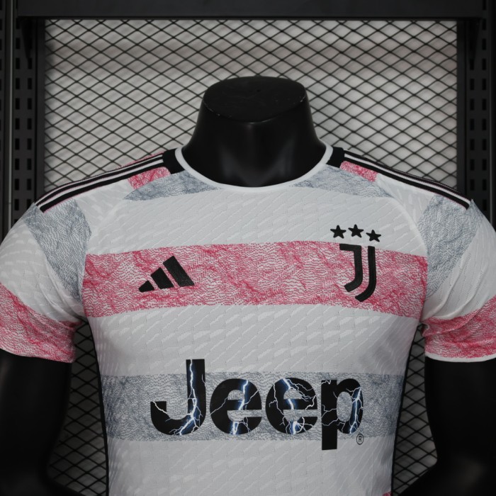 Player Version 2023-2024 Juventus Away Soccer Jersey Football Shirt