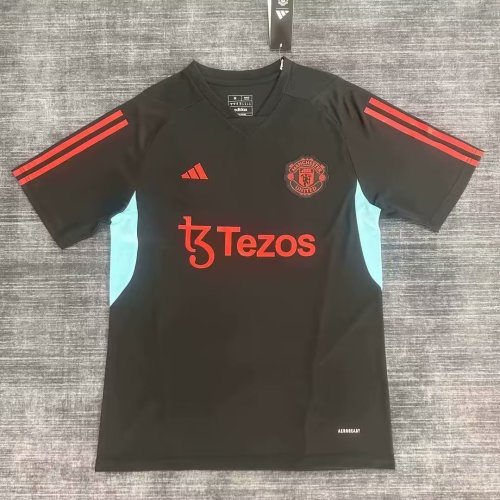 Fans Version 2023-2024 Manchester United Black Soccer Training Jersey