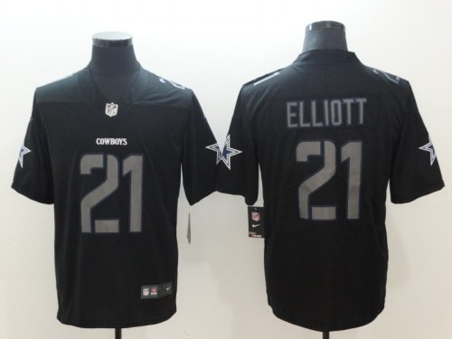 Dallas Cowboys #21 ELLIOTT Black NFL Jersey