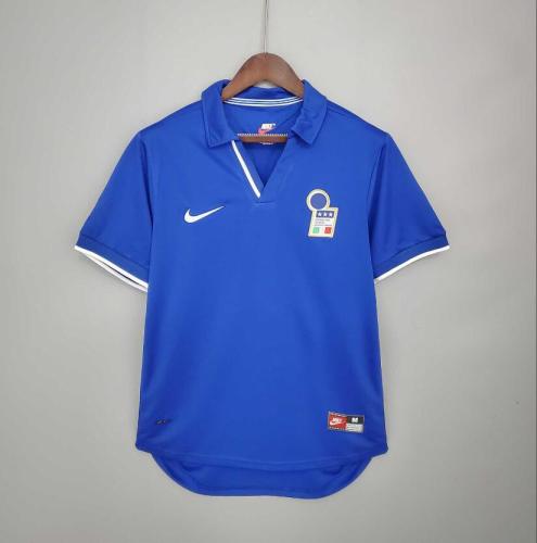 Retro Jersey 1998 Italy Home Blue Soccer Jersey Vintage Football Shirt