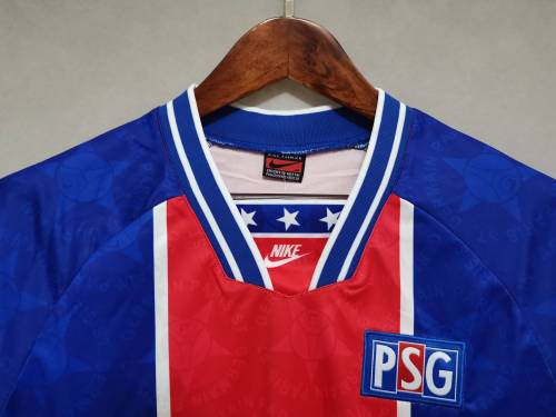 Retro Jersey 1994-1995 PSG Home Soccer Jersey Vintage Paris Football Shirt