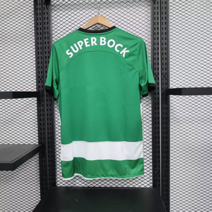 Lisbon Camisetas de Futbol Fan Version 2023-2024 Sporting Lisbon Home Soccer Jersey