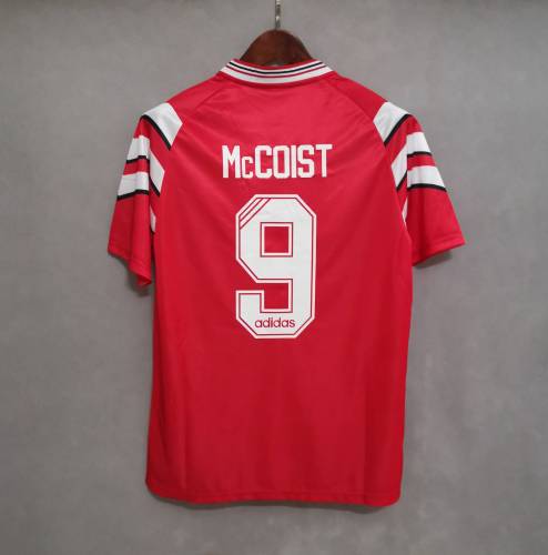 Retro Jersey 1996-1997 Rangers McCOIST 9 Away Red Soccer Jersey