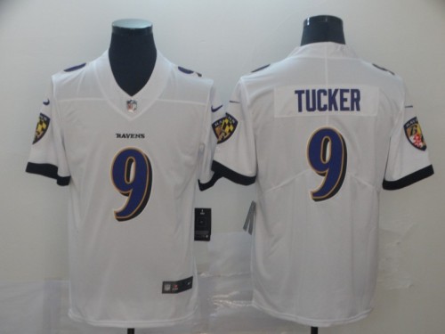 Baltimore Ravens 9 TUCKER White NFL Jersey