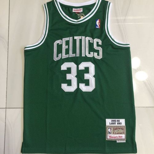 Boston Celtics 33 BIRD Green NBA Jersey Basketball Shirt