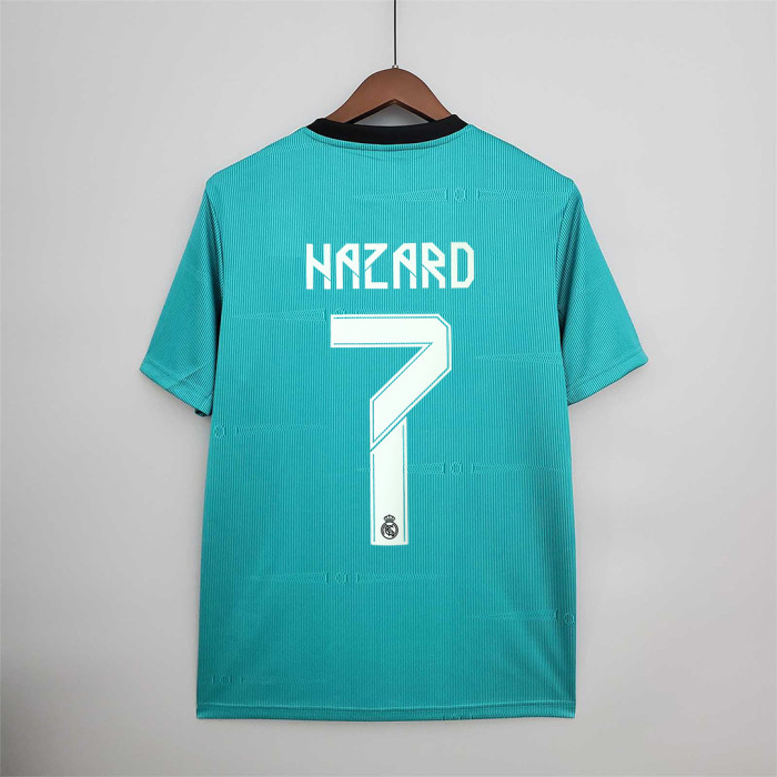 Fans Version 2021-2022 Real Madrid HAZARD 7 3rd Away Soccer Jersey