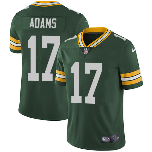 Green Bay Packers #17 ADAMS Green NFL Legend Jersey