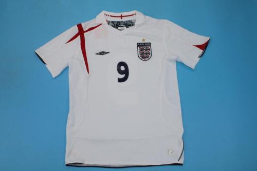 Retro Jersey 2006 England ROONEY 9 Home Soccer Jersey