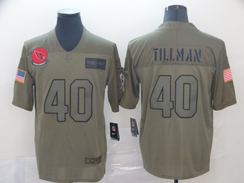 Arizona Cardinals 40 Pat Tillman 2019 Olive Salute To Service Limited Jersey
