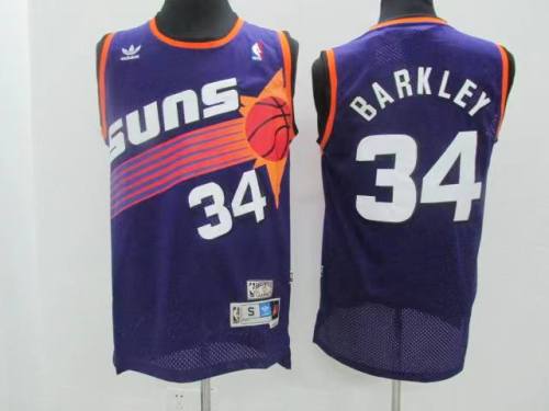 Phoenix Suns 34 BARKLEY Purple NBA Jersey