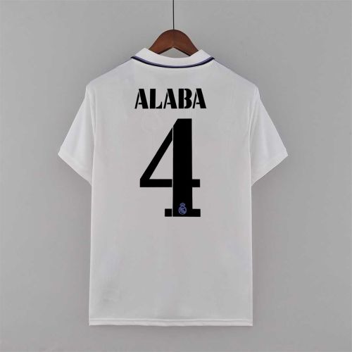 Fans Version 2022-2023 Real Madrid ALABA 4 Home Soccer Jersey