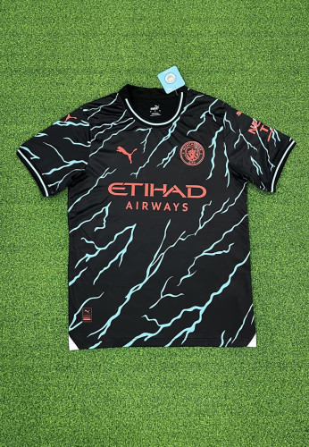 Fans Version 2023-2024 Manchester City 3rd Away Soccer Jersey Man City Football Shirt