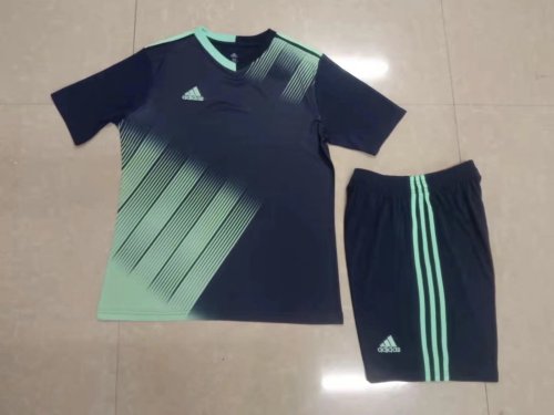 M8620 Black Blank Soccer Training Jersey Shorts DIY Cutoms Uniform