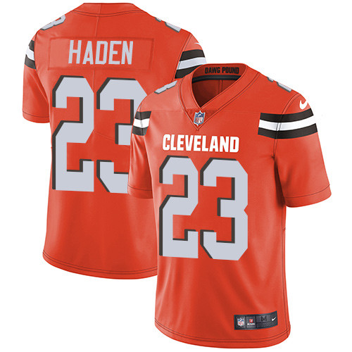 Cleveland Browns #23 HADEN Orange NFL Legend Jersey