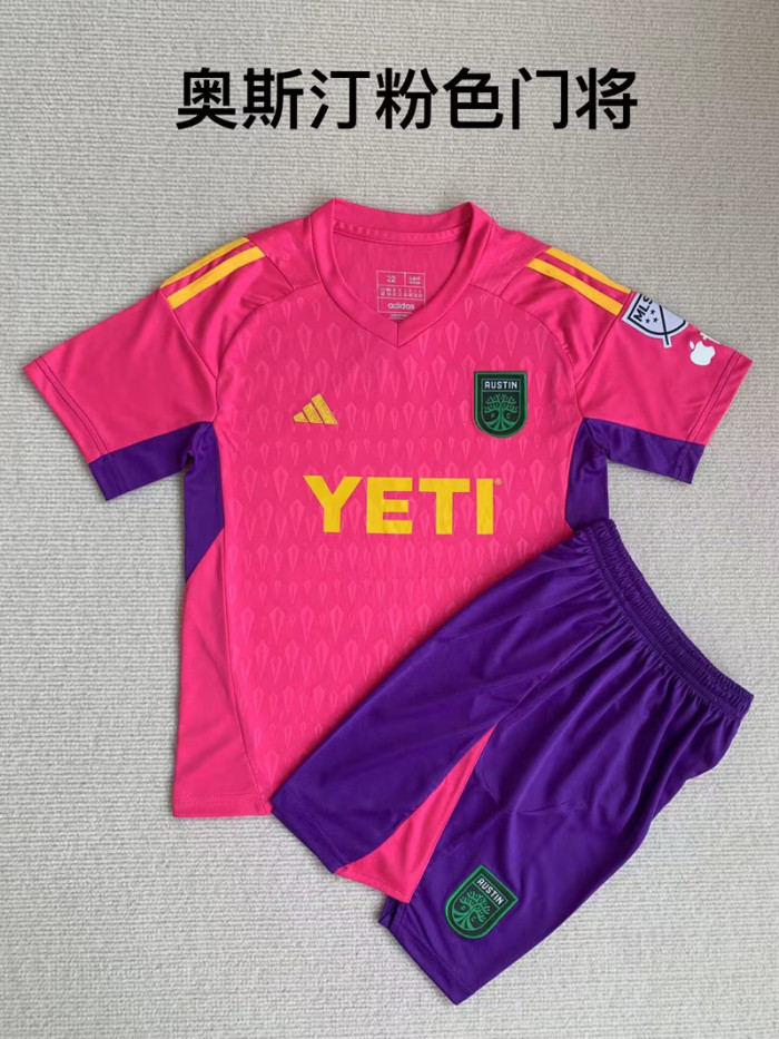 Adult Uniform 2023-2024 Austin Goalkeeper Soccer Jersey Shorts