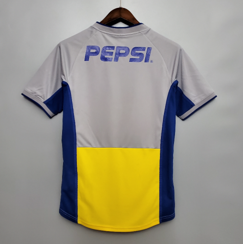 Retro Jersey 2002 Boca Juniors Away Soccer  Jersey  Vintage Football Shirt