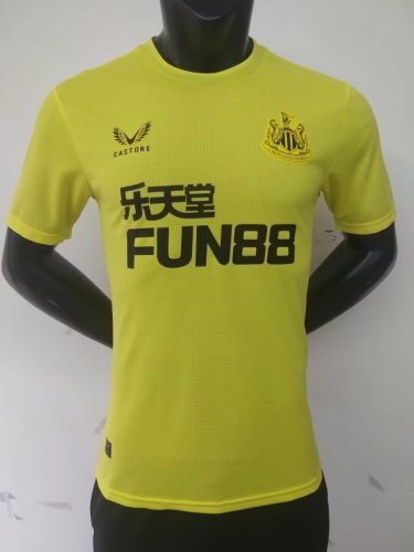 Player Version 2022-2023 Newcastle United Yellow Goalkeeper Soccer jersey