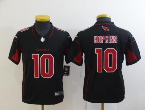 Youth Cardinals 10 DeAndre Hopkins Black Color Rush Limited Jersey