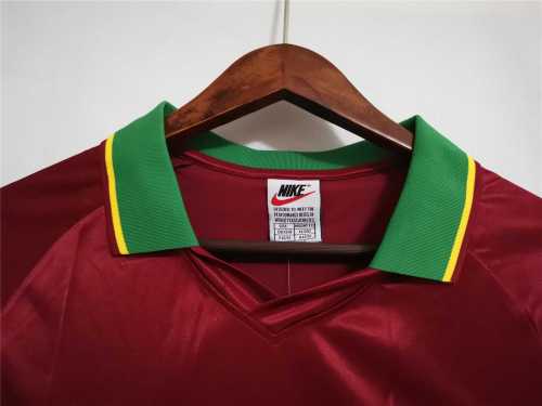 Retro Jersey Portugal 1998 Home Red Soccer Jersey Vintage Football Shirt