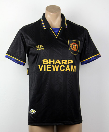 Retro Jersey 1994 Manchester United Away Black Soccer Jersey