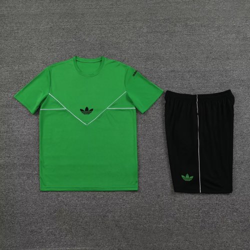 AD DIY Custom Blank Uniforms 2023-2024 Green Jersey T-shirt Shorts