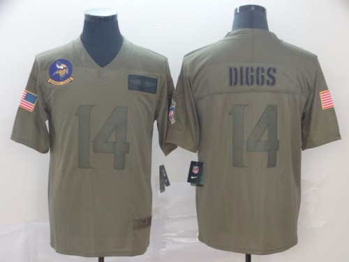 Minnesota Vikings 14 DIGGS live Black Salute To Service Limited Jersey