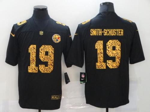 Steelers 19 JuJu Smith Schuster Black Leopard Vapor Untouchable Limited Jersey