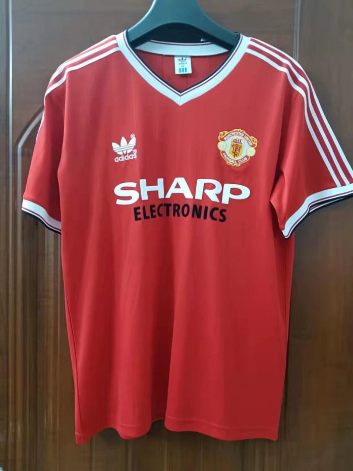Retro Jersey 1983 Manchester United Home Soccer Jersey