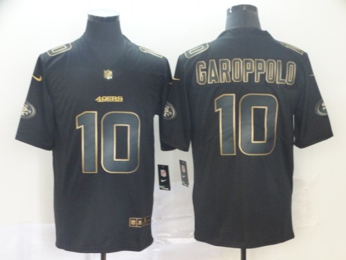 San Francisco 49ers 10 Jimmy Garoppolo Black Gold Vapor Untouchable Limited Jersey