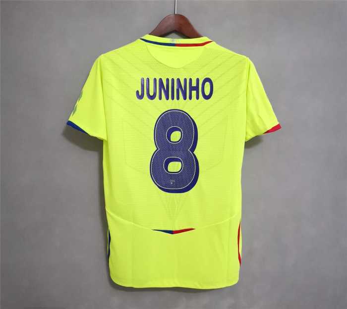 Retro Jersey 2008-2009 Olympique Lyonnais JUNINHO 8 Third Away Green Soccer Jersey