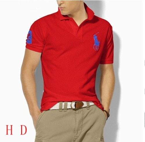 8820 Red Ralph Polo with Blue Big Logo
