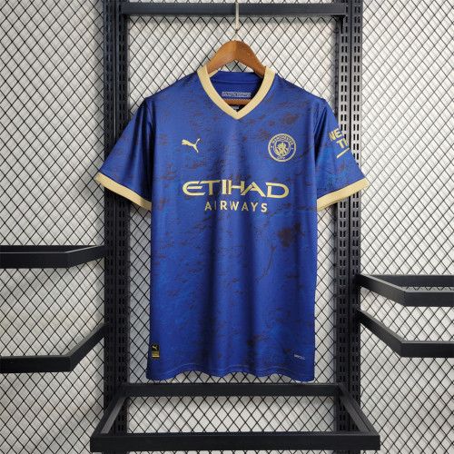Fans Version 2023-2024 Manchester City Special Blue Soccer Jersey