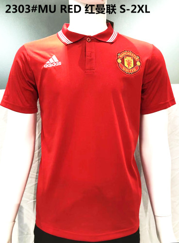 #2303 Manchester United Red Soccer Polo