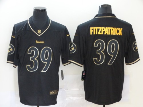 Pittsburgh Steelers 39 FITZPATRICK Retro Black/Gold NFL Jersey