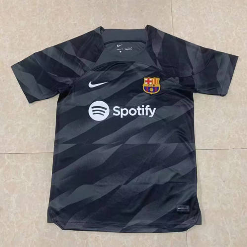 Fans Version 2023-2024 Barcelona Black Soccer Training Jersey