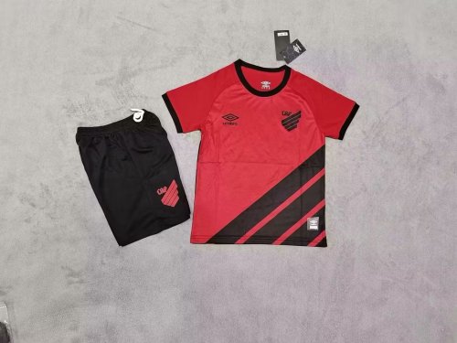 Youth Uniform Kids Kit 2023-2024 Paranaense Home Soccer Jersey Shorts